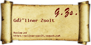 Göllner Zsolt névjegykártya